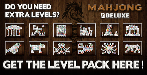 Mahjong Deluxe Extra Levels