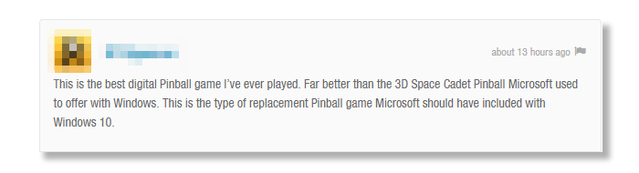 Pinball Comment