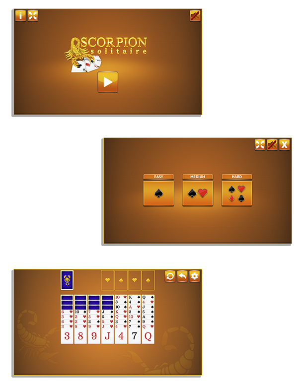 Scorpion Solitaire - HTML5 Card Game