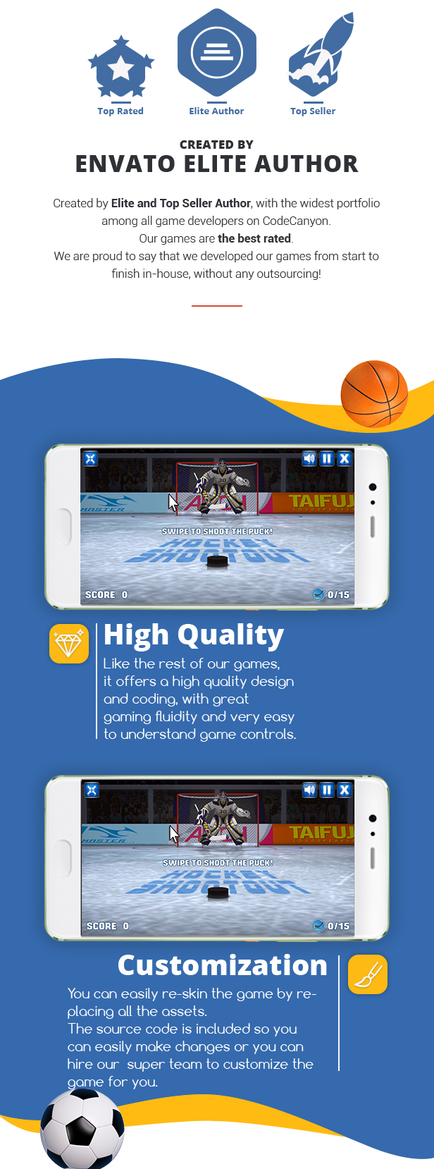 Hockey Shootout - HTML5 Sport Game