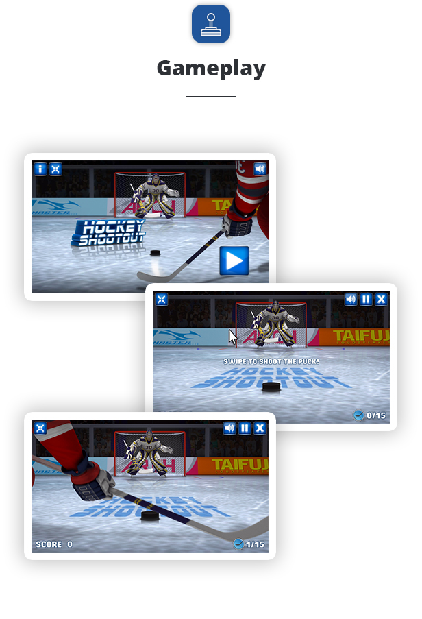 Hockey Shootout - HTML5 Sport Game