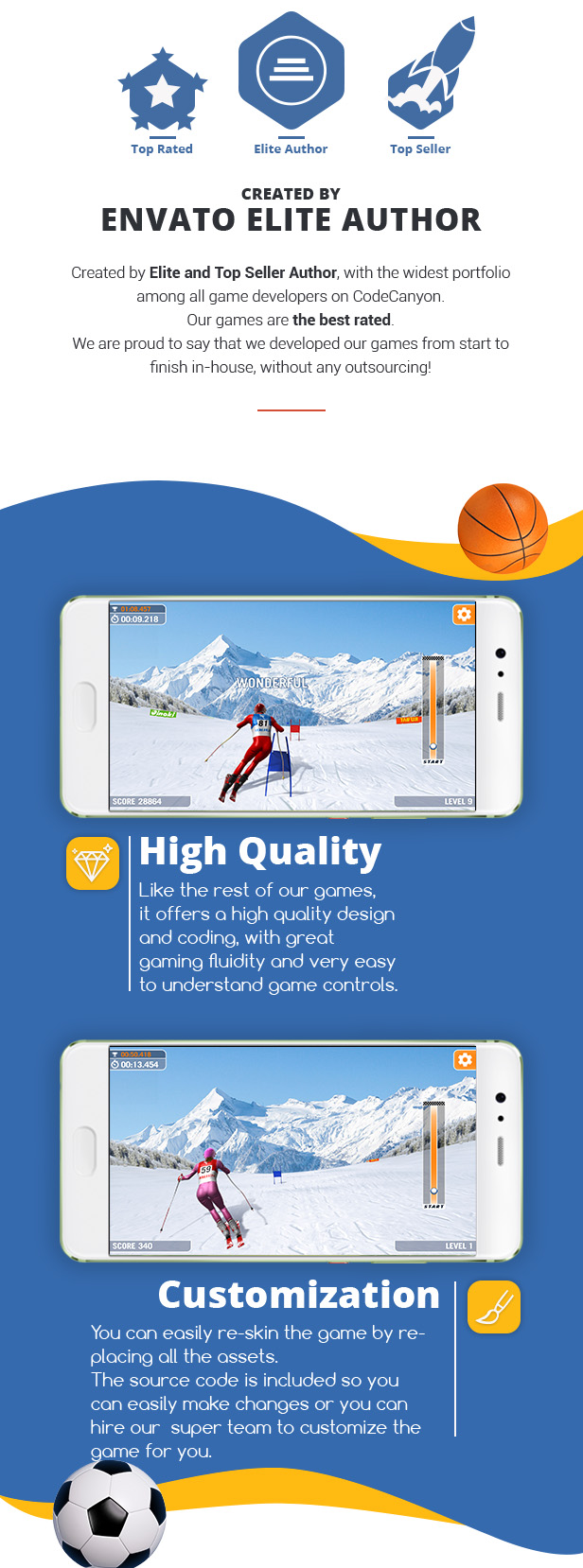 Slalom Ski Simulator - HTML5 Sport Game