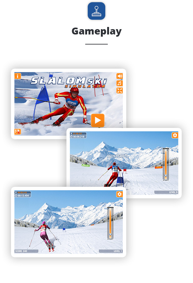 Slalom Ski Simulator - HTML5 Sport Game